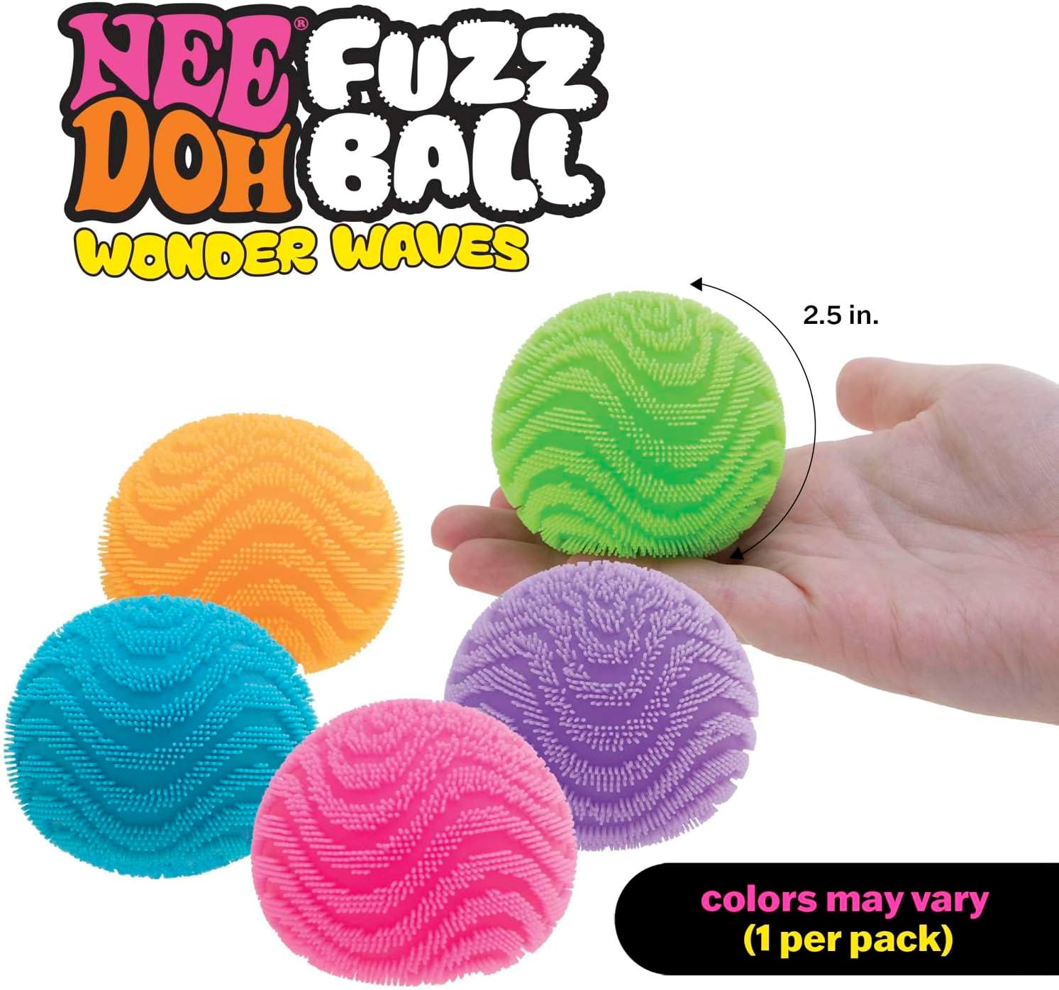 NeeDoh Fuzz Ball - One Per Pack (Wonder Waves) - Image 5