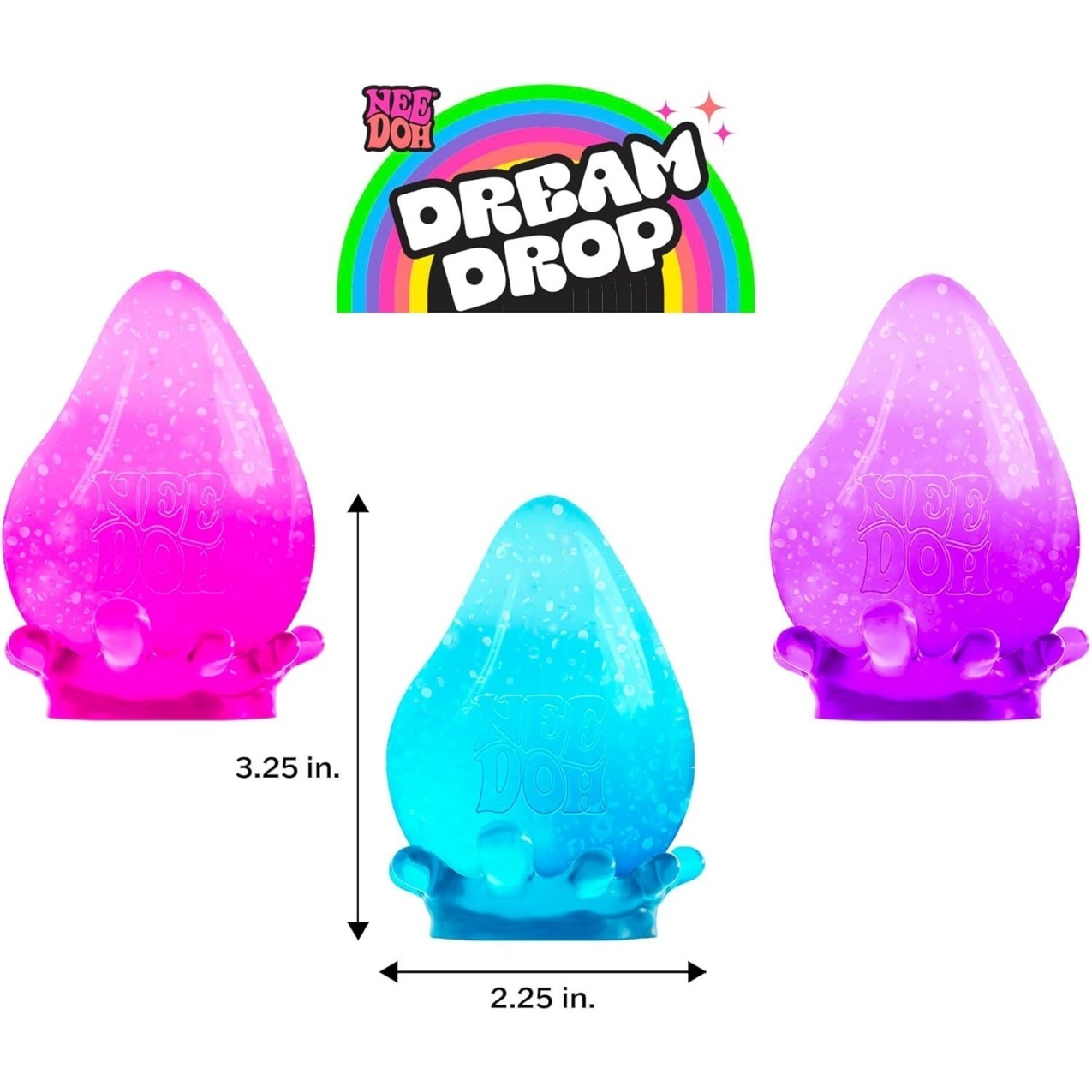 NeeDoh Dream Drop - Smooth Squeeze - 3 Pack - Image 3